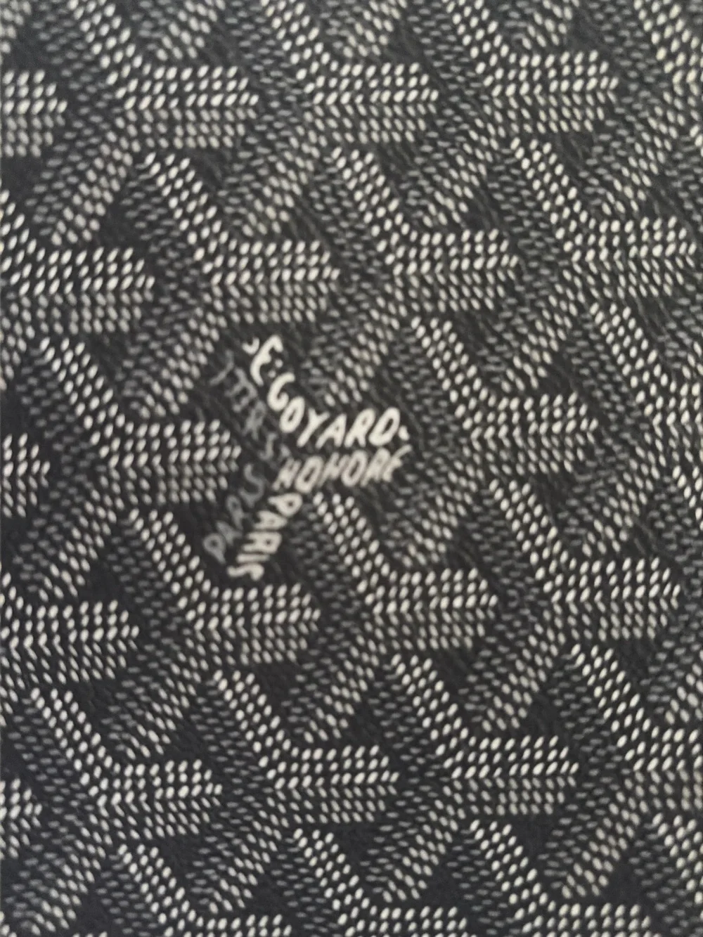 Gray Patterned Men's Tote Bag with Dark Trim
